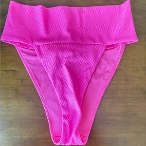 Aerie Pink High-Waisted Bikini Bottom